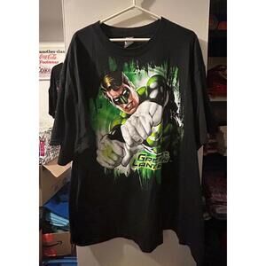 Men's Black Green Lantern Graphic T-Shirt 2xl